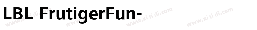 LBL FrutigerFun字体转换